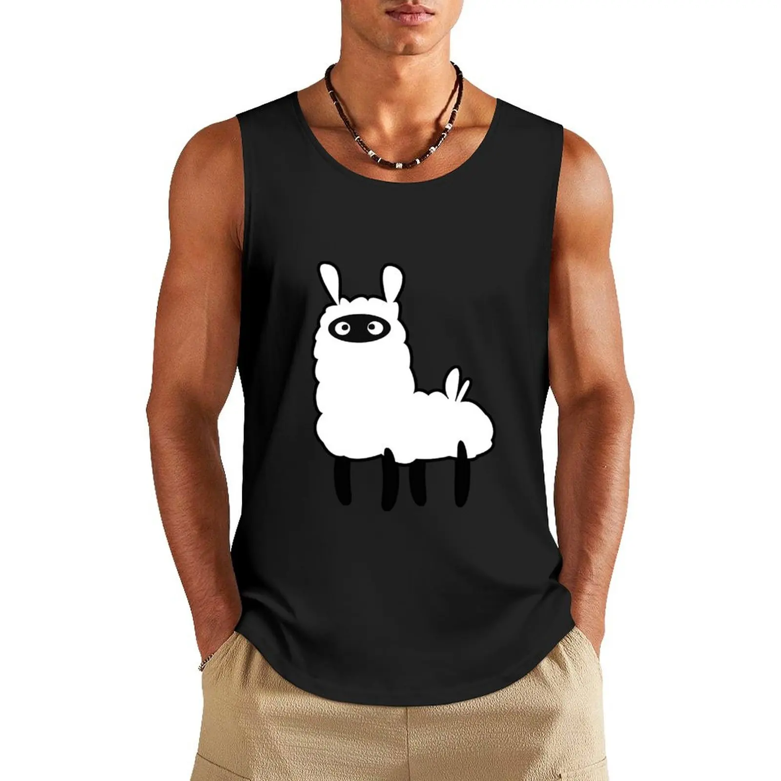 Llamas on Everything Tank Top Men sleeveless tee Body man