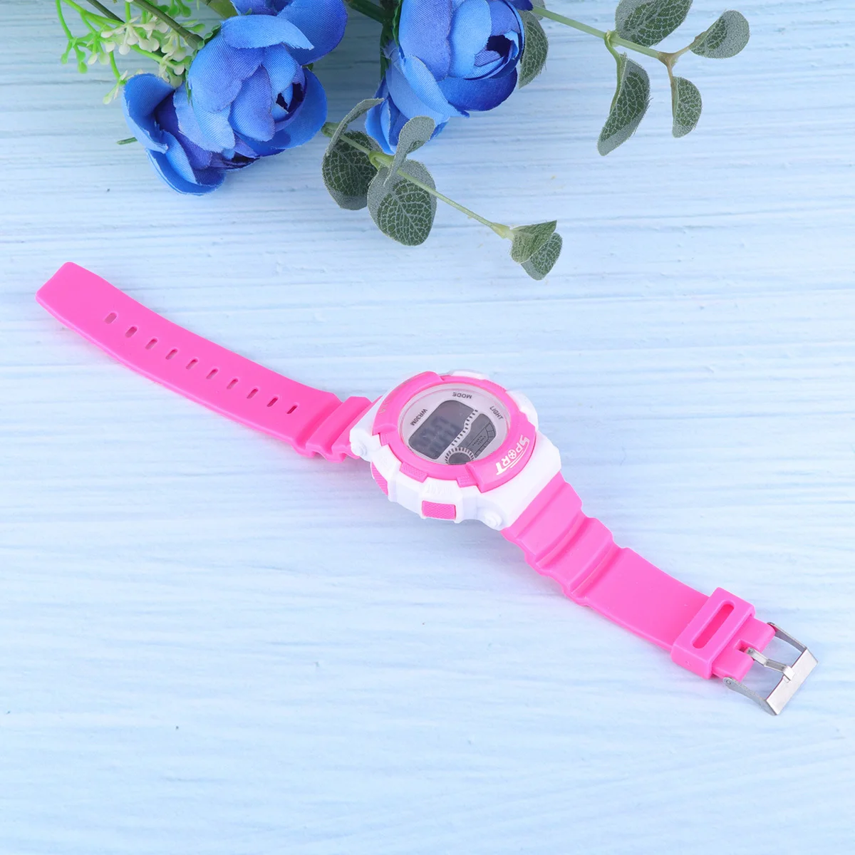 1Pcs Cartoon Watch Lovely Electronic Waterproof Multi-Function Countdown Timer Alarm Date Display Casual