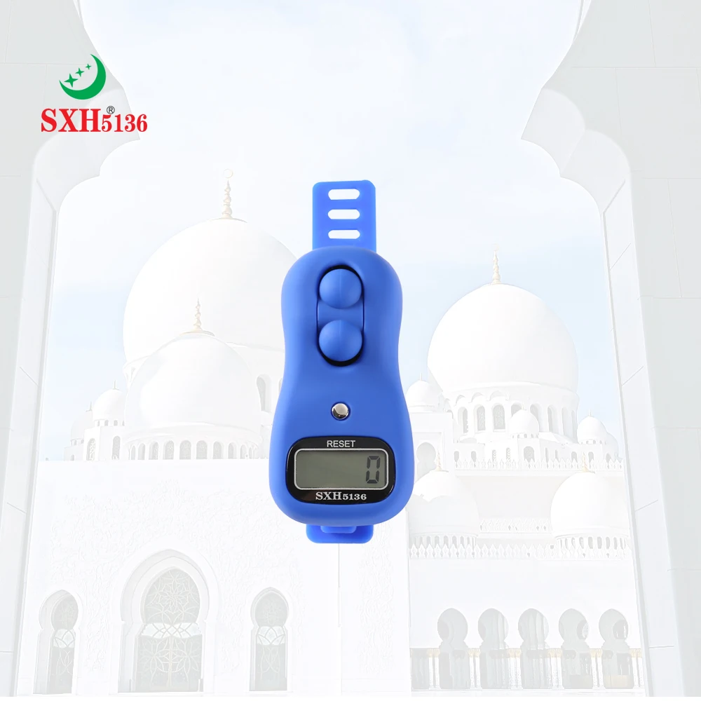 SXH5136 Model 3001 Battery Replaceable Electronic Rosary Hand Tally Counter Muslim Prayer Mini Ring Digtial Tasbih