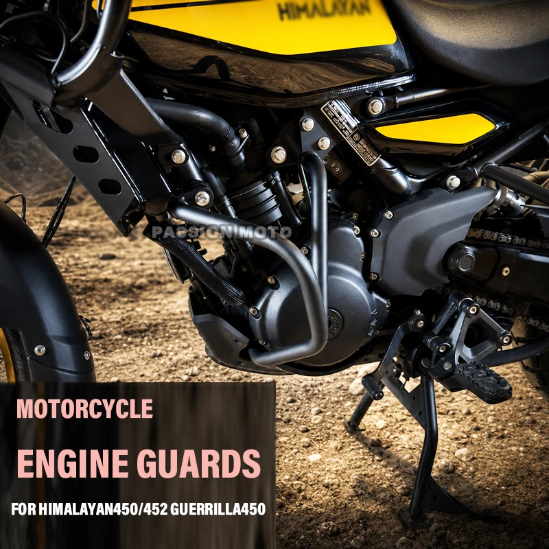 Barres de protection pour moto Himalayan 450 452 Himalayan450 Guerrilla450 2024 2025, barres de protection moteur, cadres de protection, pare-chocs