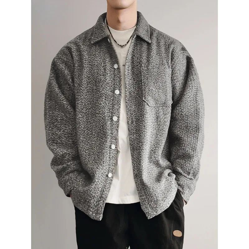 

Новая рубашка 2025 года, элитный модный бренд, большие размеры, весенне-осенняя, из плотной жаккардовой ткани