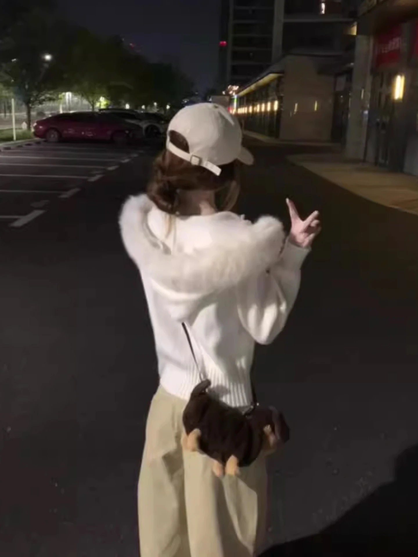 سترة صوفية نسائية أنيقة مفتوحة مع ياقة من الفرو، بلوزة محبوكة فضفاضة وسحاب مزدوج كاجوال لفصول الخريف والشتاء #3