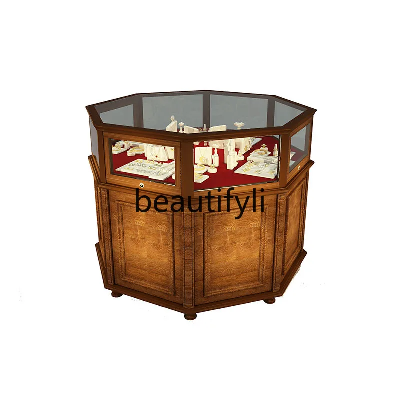 

Retro Nakajima display cabinet storage display cabinet glass jewelry medieval chest customization