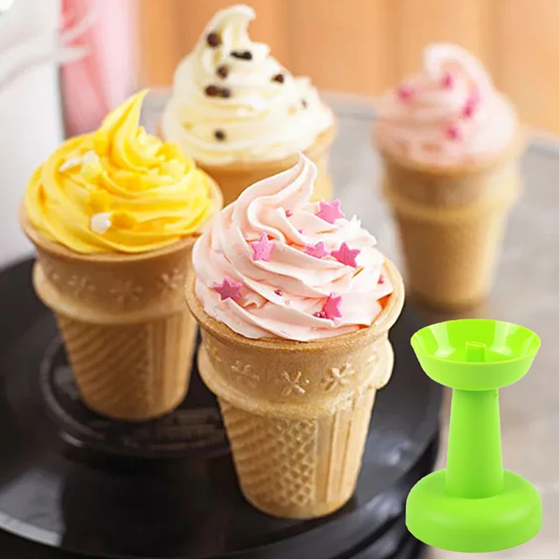 Cream Ice Cone Holder Rack Stand Display Popsicle For Cupcake Sushi Holders Roll Drip Waffle Free Frozen Treats Baking Bracket