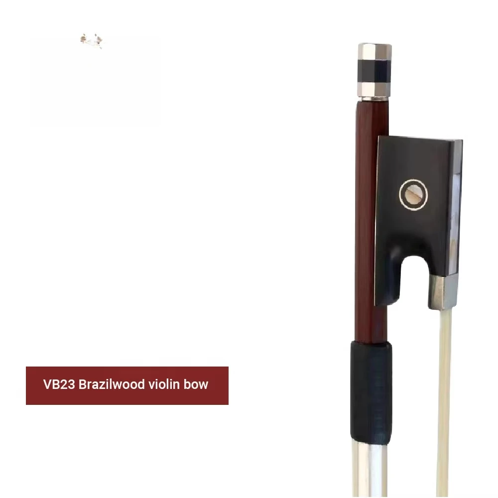 Enhance Your Play & Premium Brazilwood Nickel Wound Violin Bow With Octagonal Stick