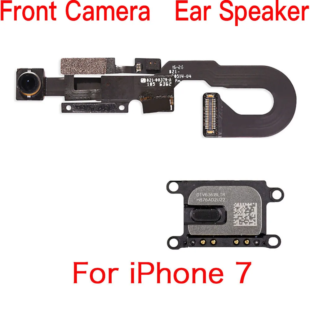 Face Front Camera With Sensor Proximity Light Microphone Flex Cable For iPhone 7 7P 8 Plus And  Ear piece Sound Speaker