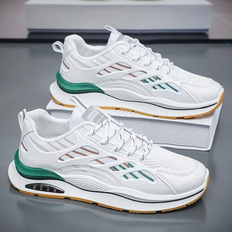 

Мужская дышащая спортивная повседневная обувь, летние уличные удобные кроссовки на мягкой подошве с сеткой, модные студенческие кроссовки, прогулочная обувь