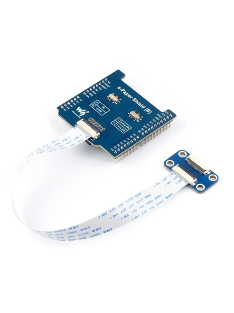 Universal E-Paper Raw Panel Driver Shield (B) For Arduino, Onboard MX25R6435F Flash Chip, Supports Expanding External RAM