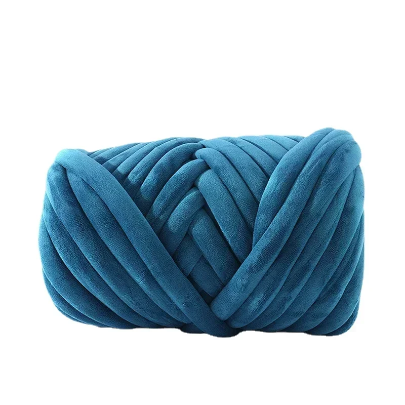 1KG Super Velvet Chunky Yarn Thick Bulky Giant Thread White Bag for Hand Knitting Woven DIY Arm Soft Big Blanket Carpet 자이언트얀