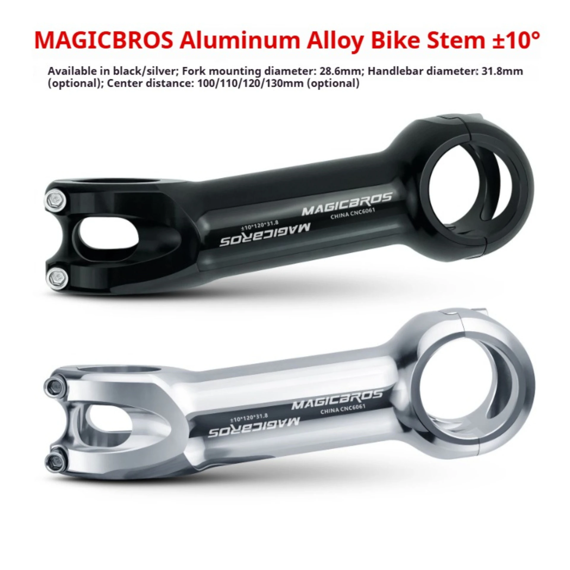 Cycling Gear For 10 Degrees - Attacco Manubrio Ultraleggero MAGICBROS CNC ±10