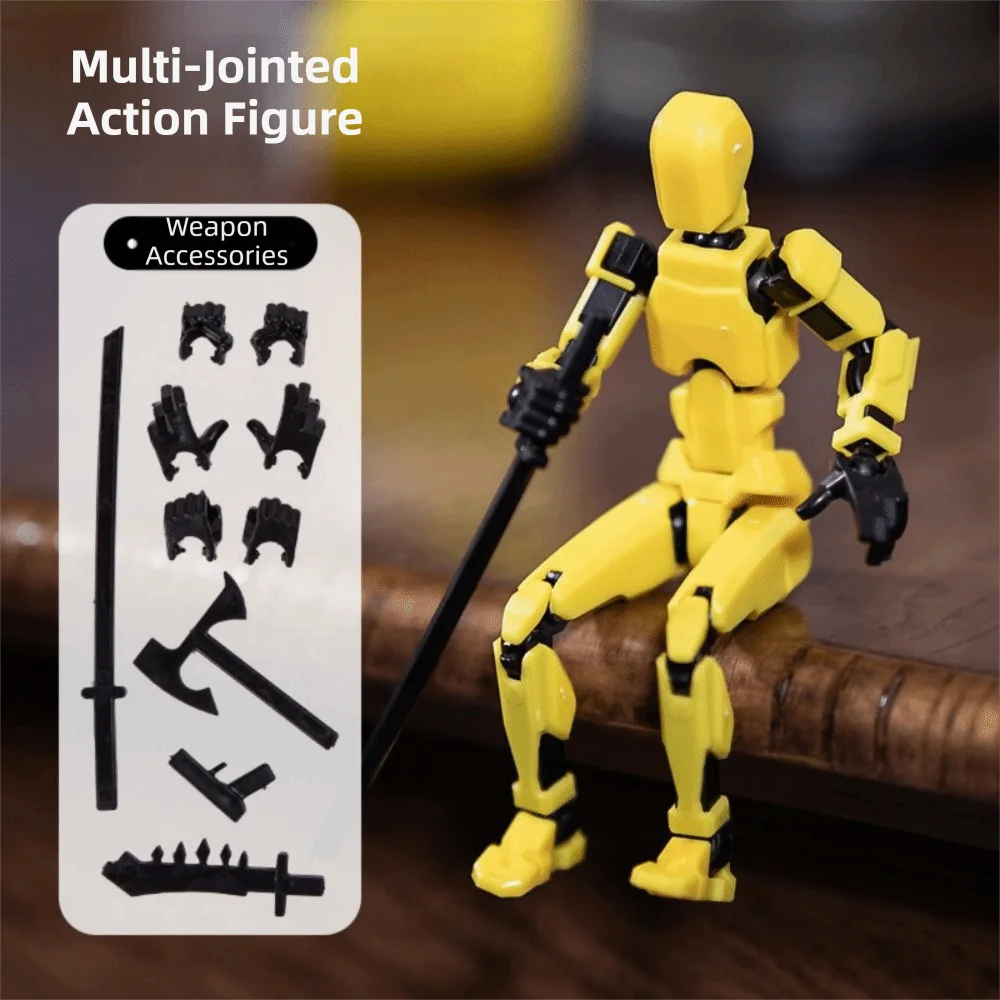 Bewegliches Modell Mehrfach Gelenkter Roboter Multi-Gelenk Mobiler Handlicher 3D-Gedruckter Mannequin Transformations-Roboter Actionfigur