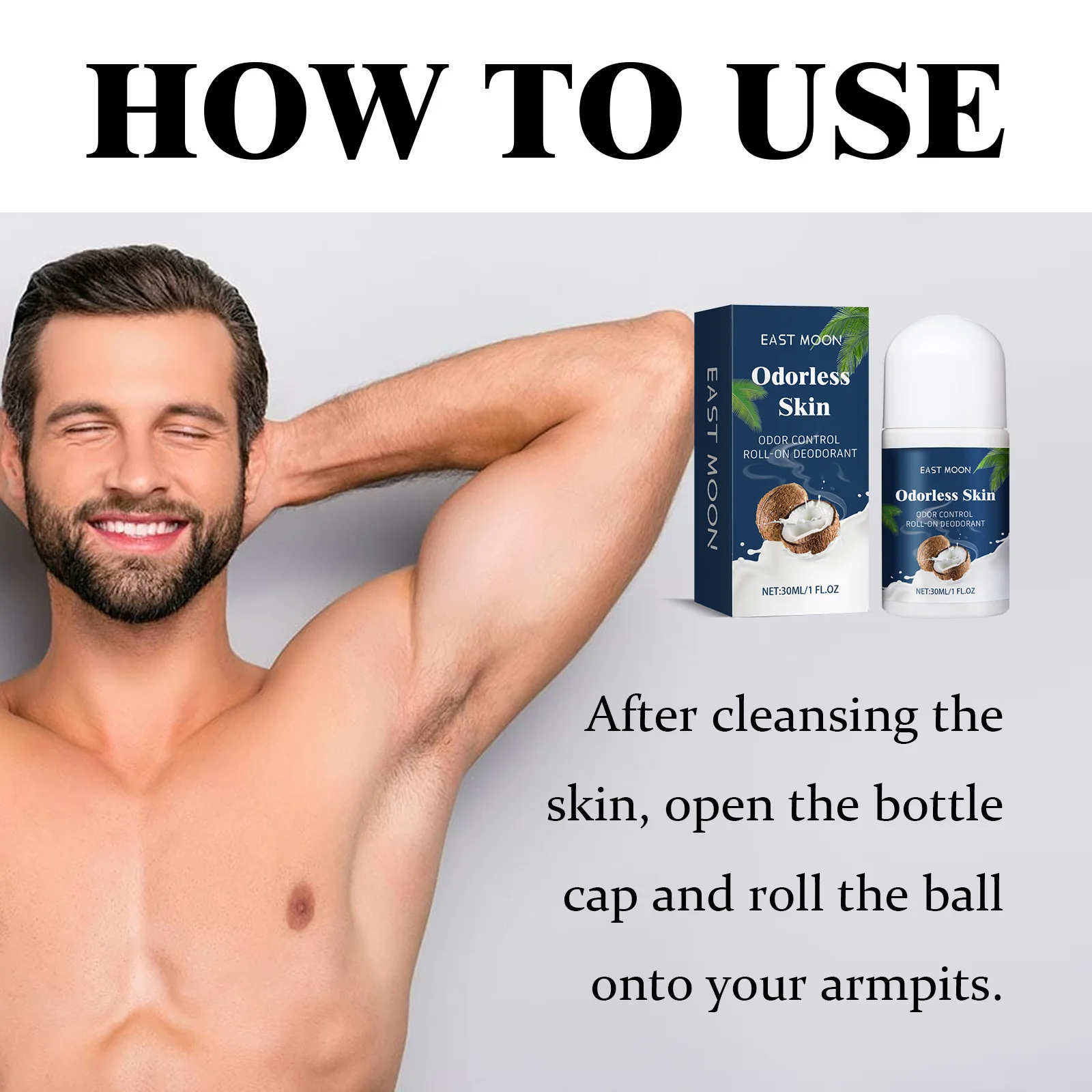 Deodorant For Men Antiperspirant Roll-On Long-Lasting Fragrance Reduce Sweating Underarm Odor Removal Portable Deodorant Stick