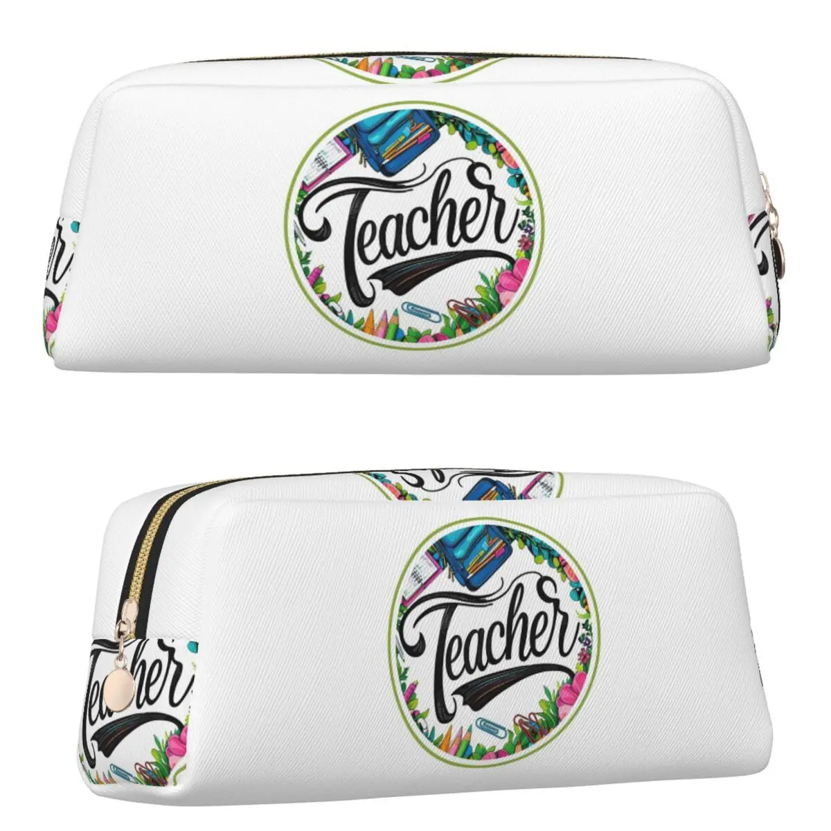Teacher With School Supplies For Educators And Classroom Use Pencil Cases Pen Box Bag Pencil Pouch Storage Stationery Supplies