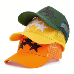 Star Embroidery Baseball Caps For Women Men Snapback Hats Summer Breathable Sun Visors Women Casual Man Trucker Cap Casquette