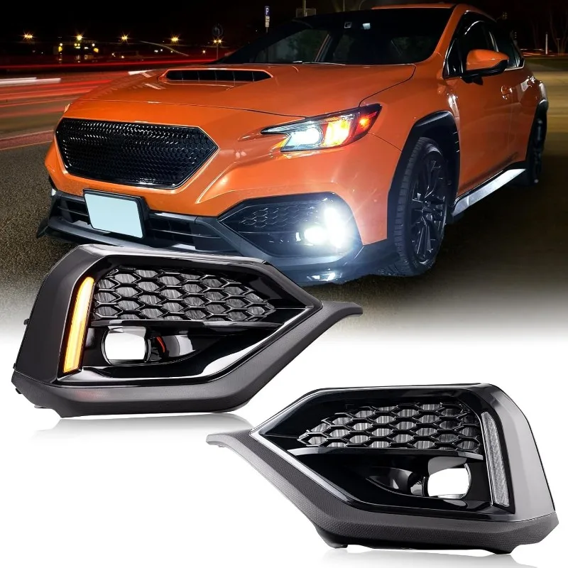 Classy-Bezel Kit For LED DRL Fog Lights Sequential Turn Signals For Subaru WRX 2022-2024 Daytime Running Light Accessories