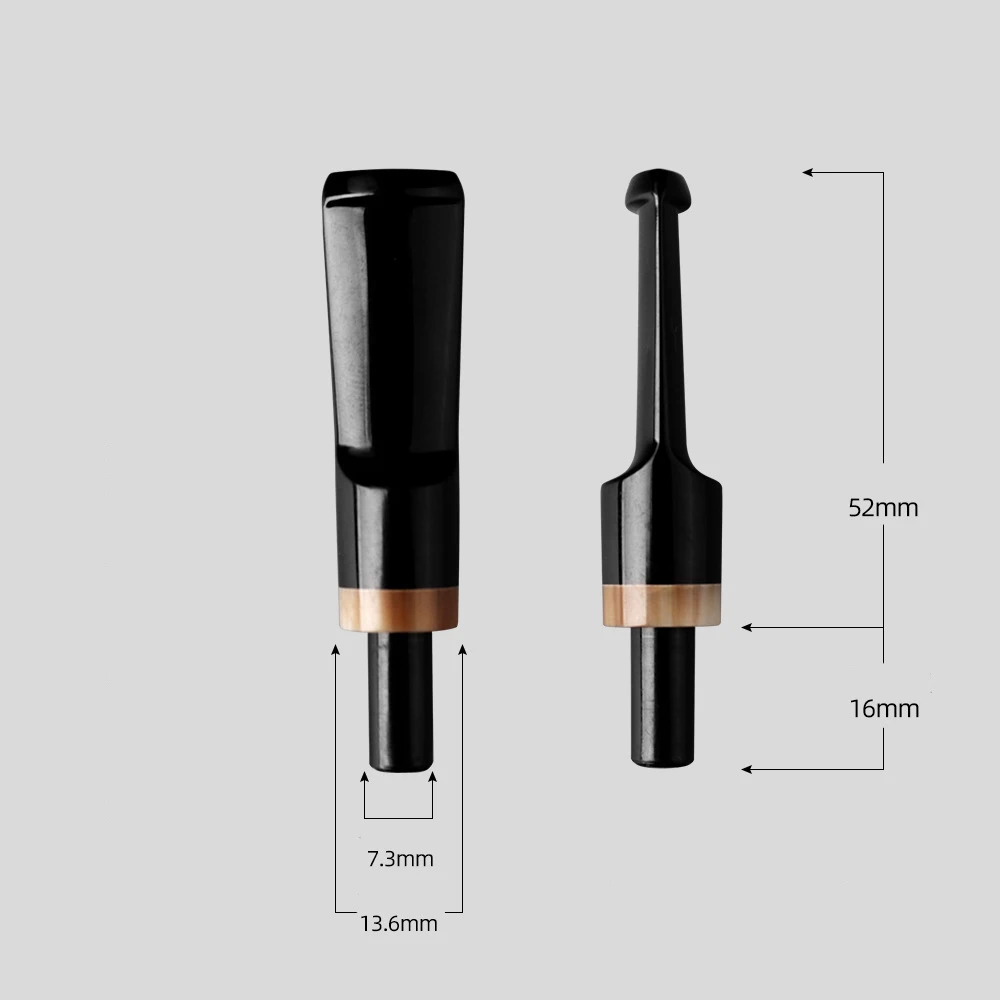 12Pcs/Lot Acrylic Pipe Handle For 3MM And 9MM Filter Tobacco Pipe Mouthpiece Holder Pipe Tail Smoking Pipe DIY Accessories