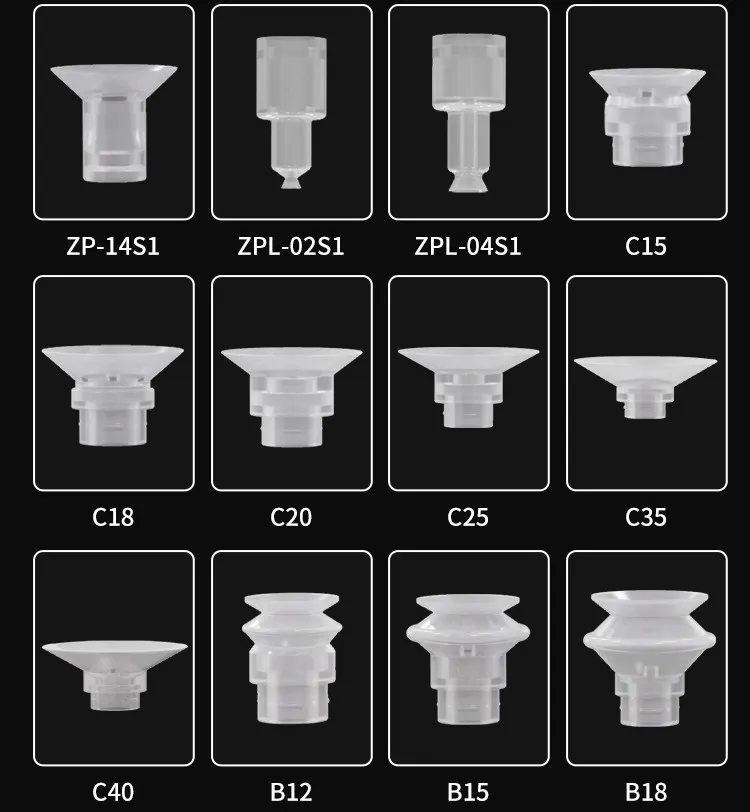 Manipulator SMC Mini ZP Mini Small Suction Nozzle BT3-5 Strong Silicone Suction Cup Pneumatic
