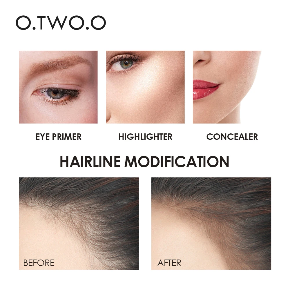 O.TWO.O Double Head Contour Concealer Stick Waterproof Matte Finish Brighten Highlighters Contouring Pen For Face Makeup