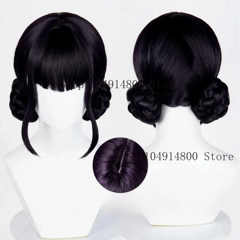 Halloween Women Pink Purple Black Synthetic Fiber Wig Heat resistant Prop