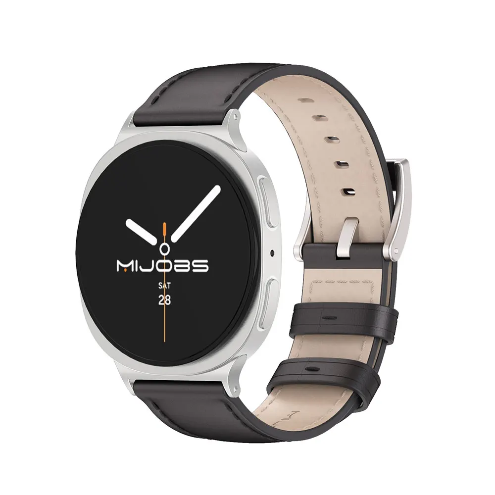 Watchband for Samsung Galaxy Watch 8 40/44/46mm Strap for Samsung Watch 8 Genuine Leather Wristband for Galaxy Watch 8y