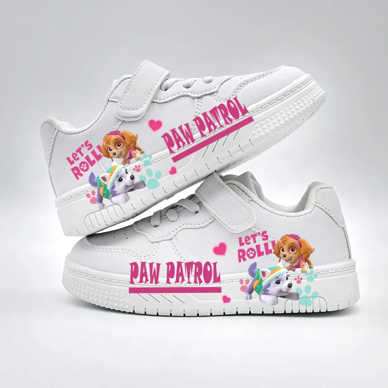 Mädchen Paw Patrol Cartoon Freizeitschuhe, neue rutschfeste Kindersneaker, niedliche weiße Sportschuhe, atmungsaktive Outdoor-Schuhe für Babys und Kinder – Detail 4