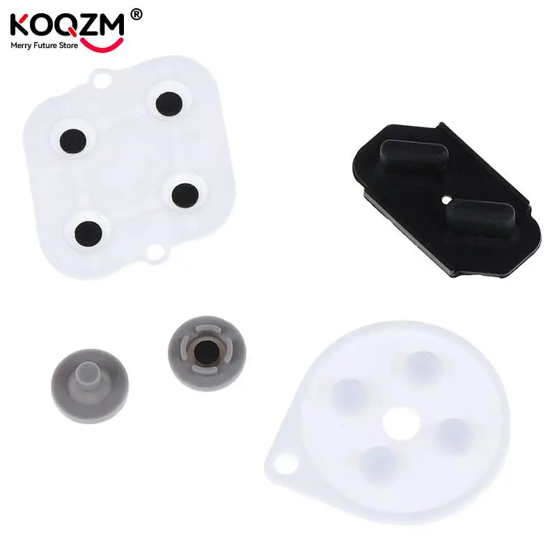 5pcs/set Controller Gamepad Conductive Rubber Pads Button Pad Keypads Replacement for SNES