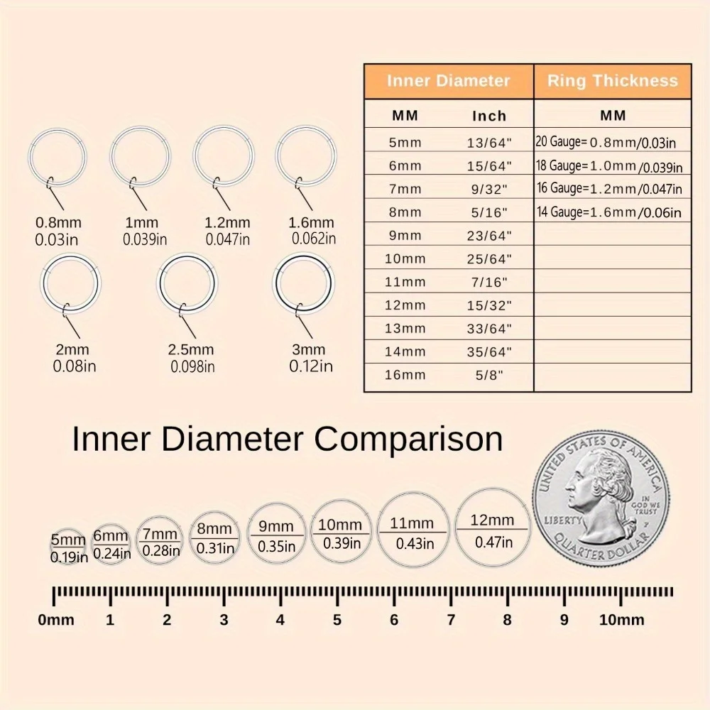 BESTEEL-Anneaux en Acier 16G pour Piercing, 1 Pièce, Anneaux Antarcans, Charnière, CZ, Conque, Bijoux, Septum, ClUnicef, Jules, Anneau, Cartilage, Helix