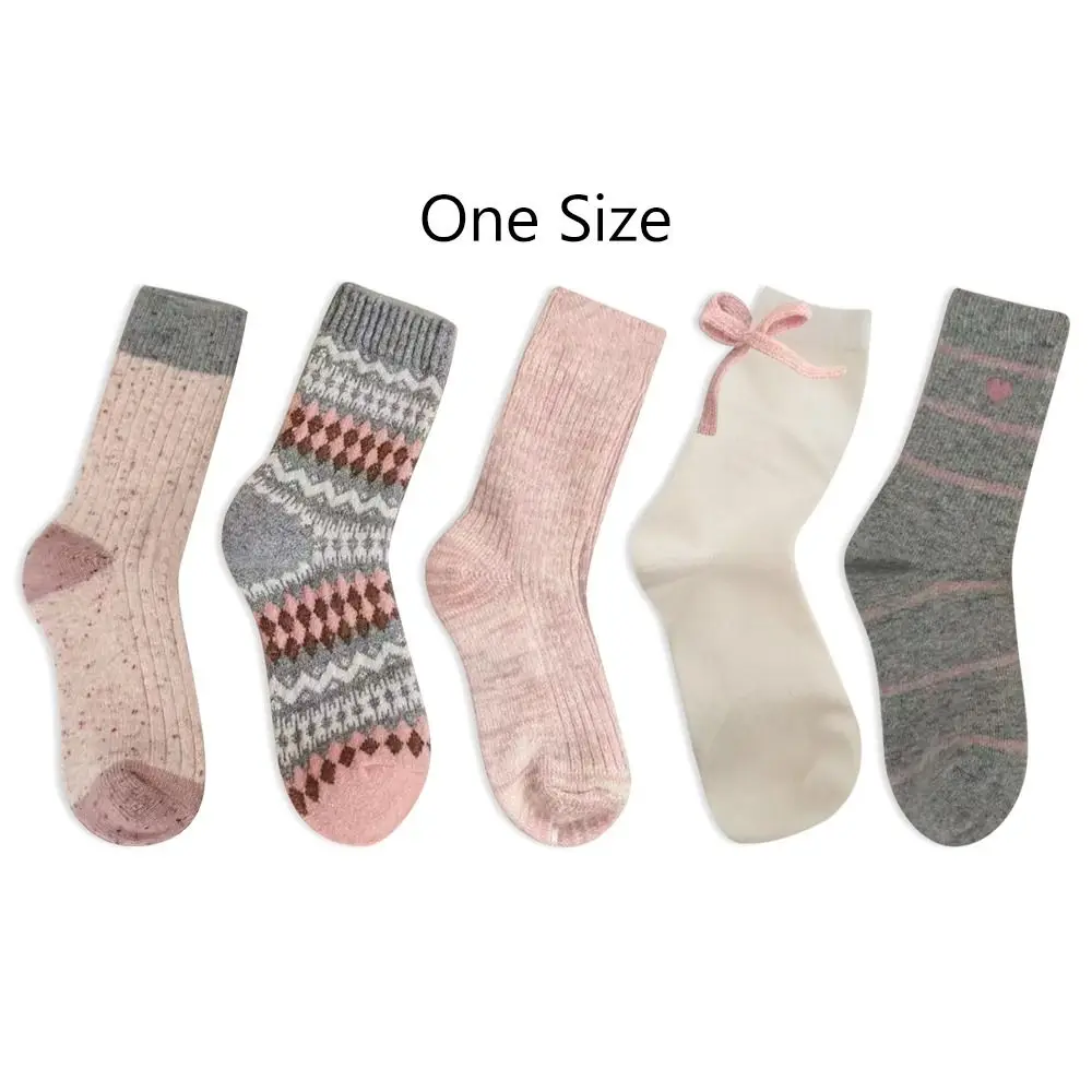 أزياء سميكة القوس الجوارب الجوارب الصوفية الدافئة تنوعا التمهيد الجوارب خريف شتاء