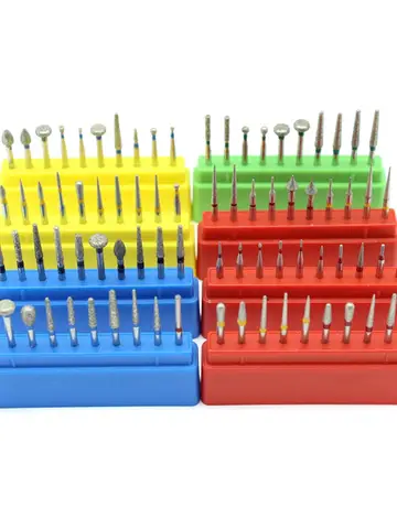 10pcs Dental Diamond Burs Kit FG Series for High Speed Handpiece Polishing Drills Dentist Bur Dia.1.6mm Dentistry Accessories
