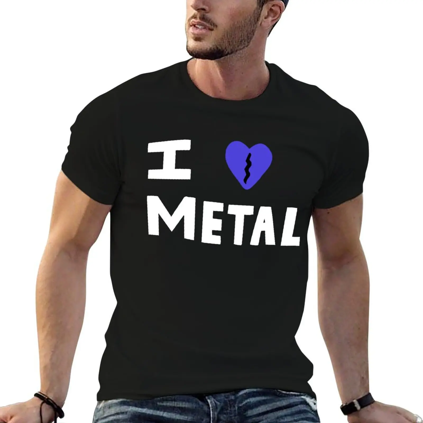I Love Metal (Elliott Smith) T-Shirt Quick Dry Fishing T-Shirt
