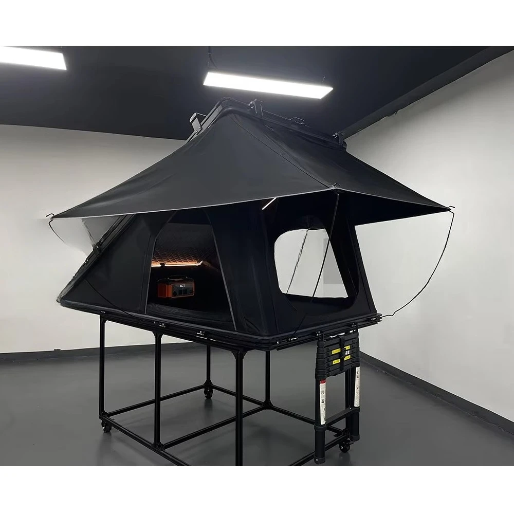 Outdoor Large Space 2-3 Person  Person Camping Waterproof Roof Aluminum Shell Car Rooftop Tent Hard Shell Roof Top Tent for Sale
