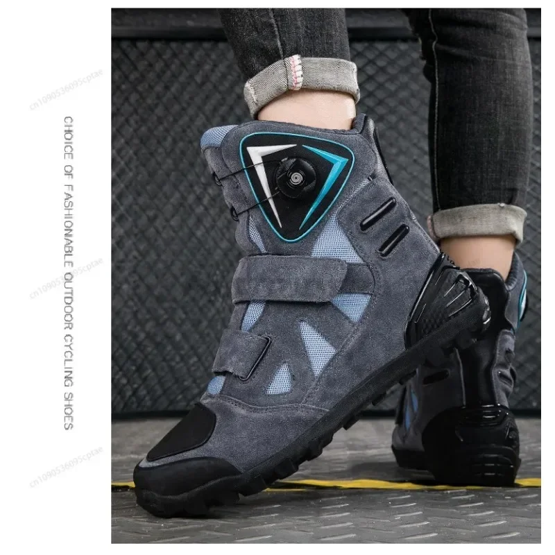 

Motorcycle Boots 2024 New Men Women Motorbike Riding Shoes Breathable Biker Boots Motorboats Motorcycle Shoes