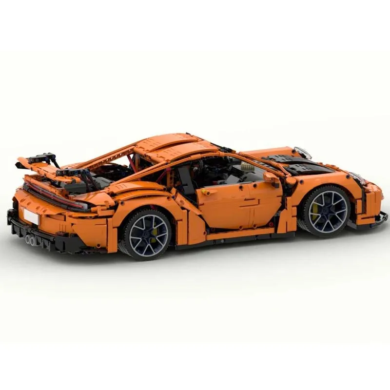 New MOC-128816  RS with 5+1 manuel transmission Supercar Racing Car Building Blocks Kid Educational Toys Birthdays Gifts Sets