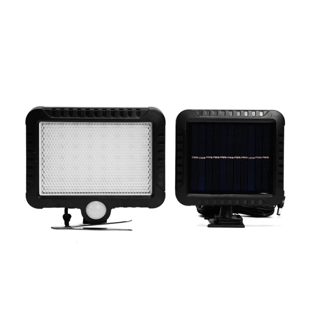 Lampada da parete solare a 56 LED IP44 Luce di rilevamento del corpo impermeabile Giardino esterno Balcone Ponte Cortile Carrello Scala Esterno