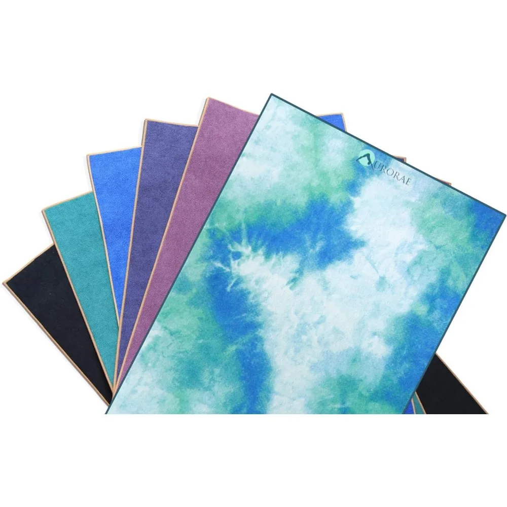 سجادة يوجا ساخنة 2 في 1 مع منشفة من الألياف الدقيقة غير قابلة للانزلاق - مقاومة للرائحة، حاصلة على براءة اختراع، قابلة للغسل في الغسالة لتعزيز الاستقرار والراحة