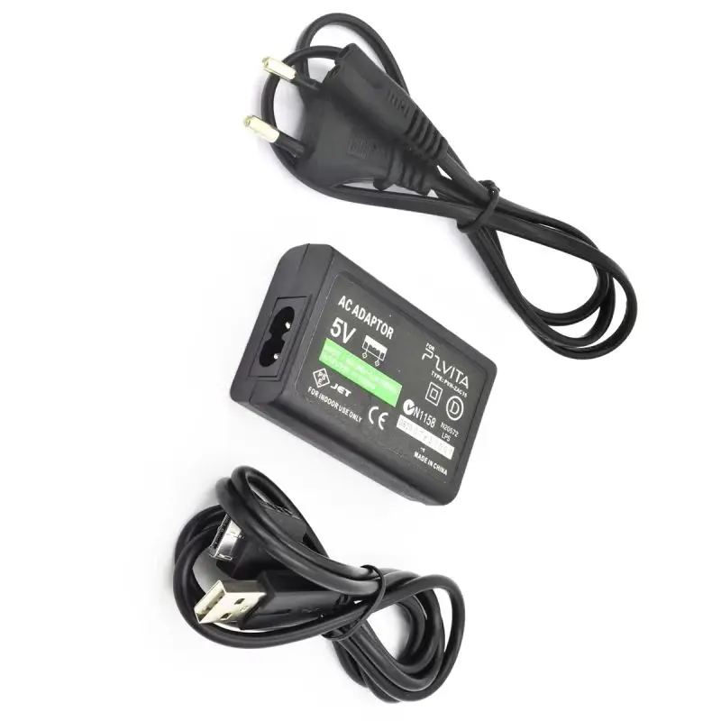 

EU US Plug Home Wall Charger 5V Power Supply AC Adapter USB Charging Cable For PlayStation PS Vita PSVita PSV 1000