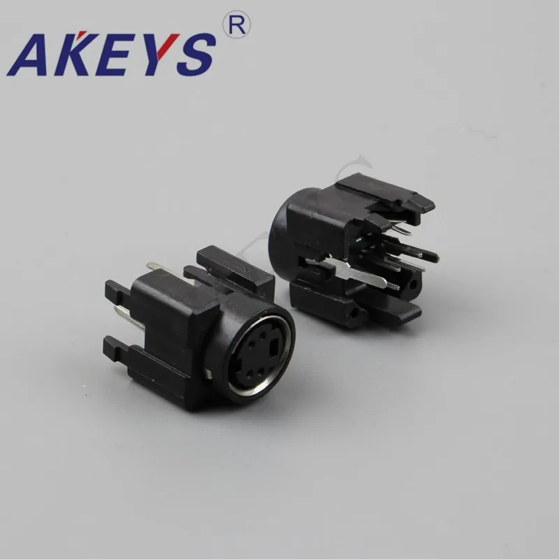 10PCS MDC-4-10 Circular DIN Terminal Jack Female S Terminal 6 pin PCB Mount Connector