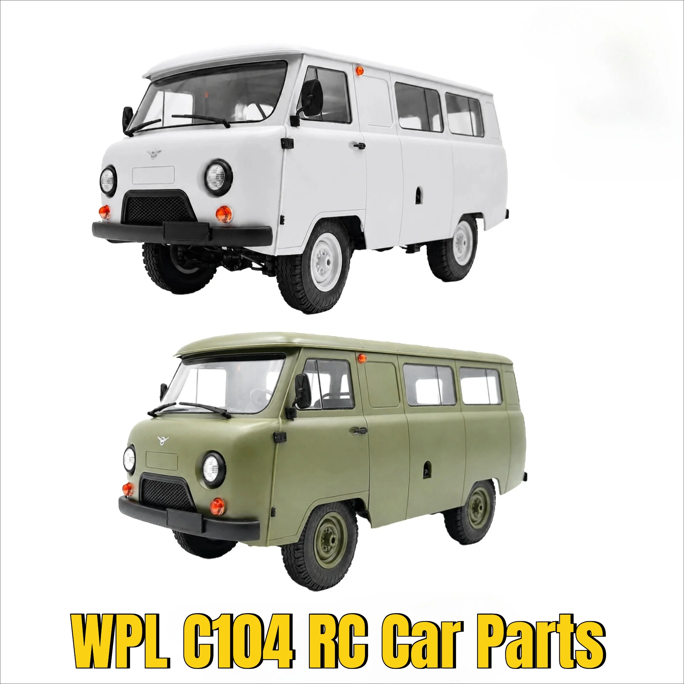 WPL C104 1/12 RC Remote Control Car Parts Tire Servo Receiver Motor Axle Drive Shaft Shock Absorber Front Compartment Light