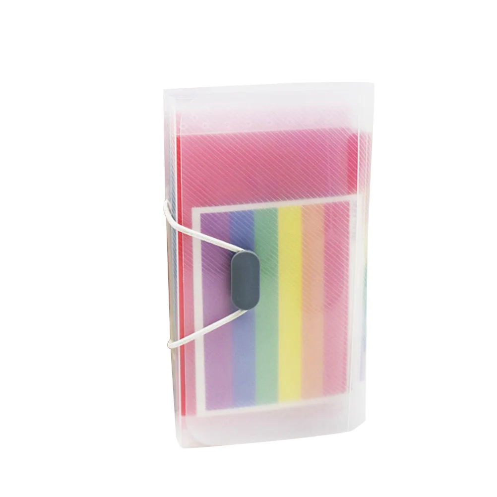

13 Pockets A6 Size PP Material File Folder Organizer Elastic Band Closure for Documents Accessories Office Home Travel