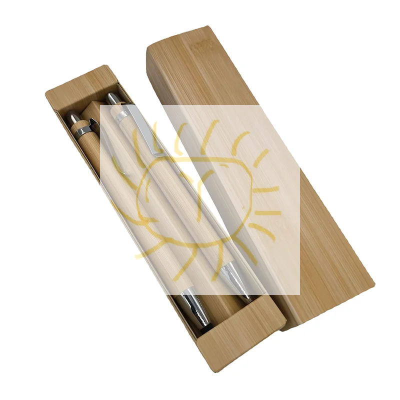 

2Pcs Bamboo Ballpoint Pen Stylus Contact Pen Office & School Supplies Pens & Writing Supplies Gifts-Black Ink