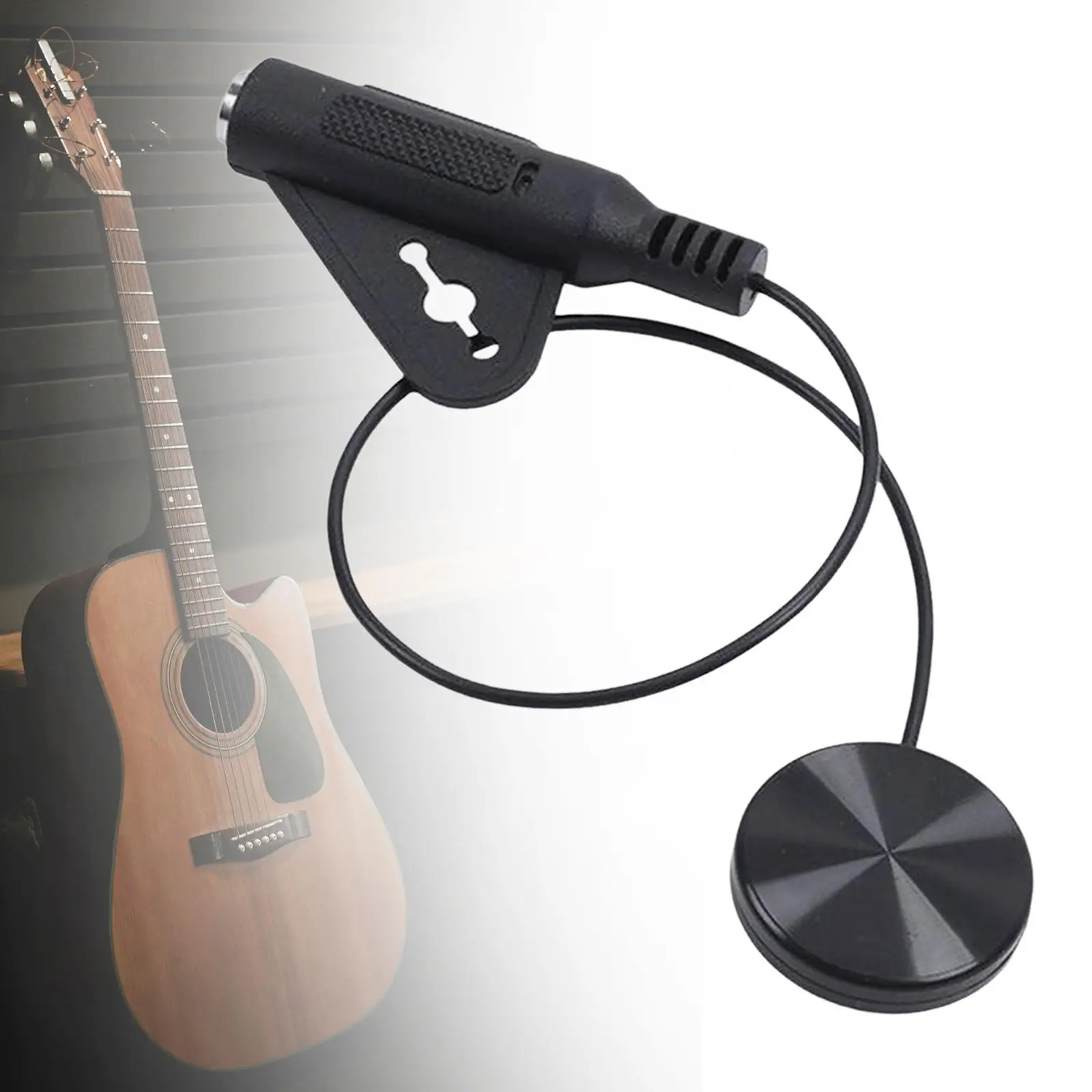Bridge Pickup for Ukulele Piezo Contact Acoustic Guitar Amplifier Connector for Practice or Stage