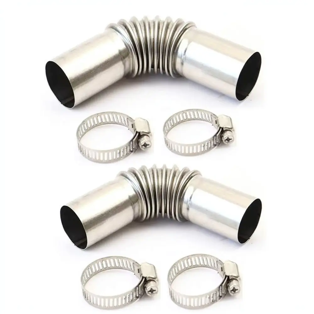 13cm Stainless Steel Exhaust Pipe 24mm Corrugated Hose Connector For Air Parking Heater Heating System Vent Tube