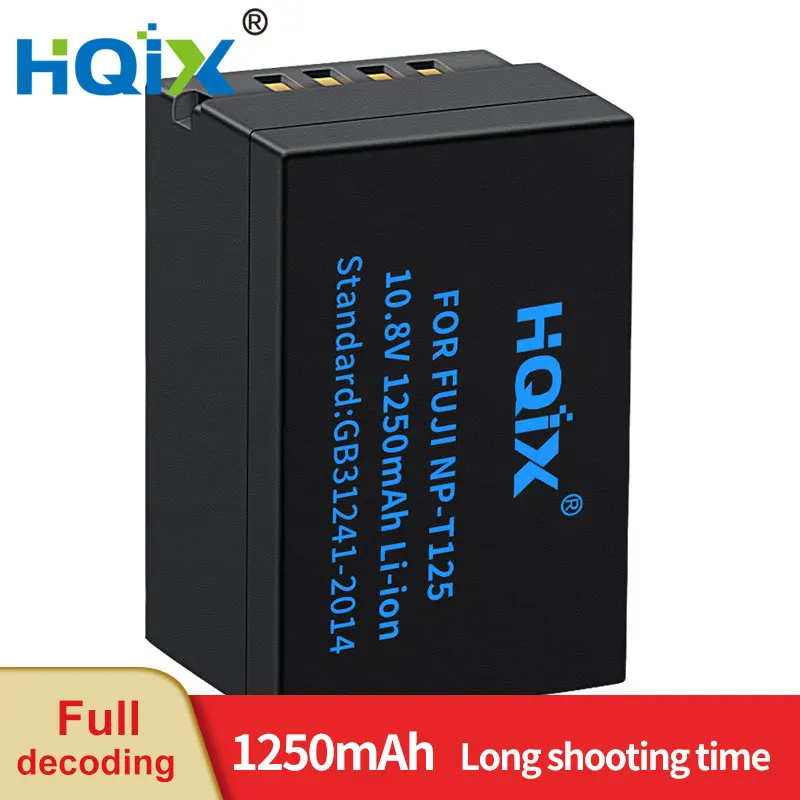 

HQIX for Fujifilm GFX100 GFX50S GFX50R Camera NP-T125 Charger Battery