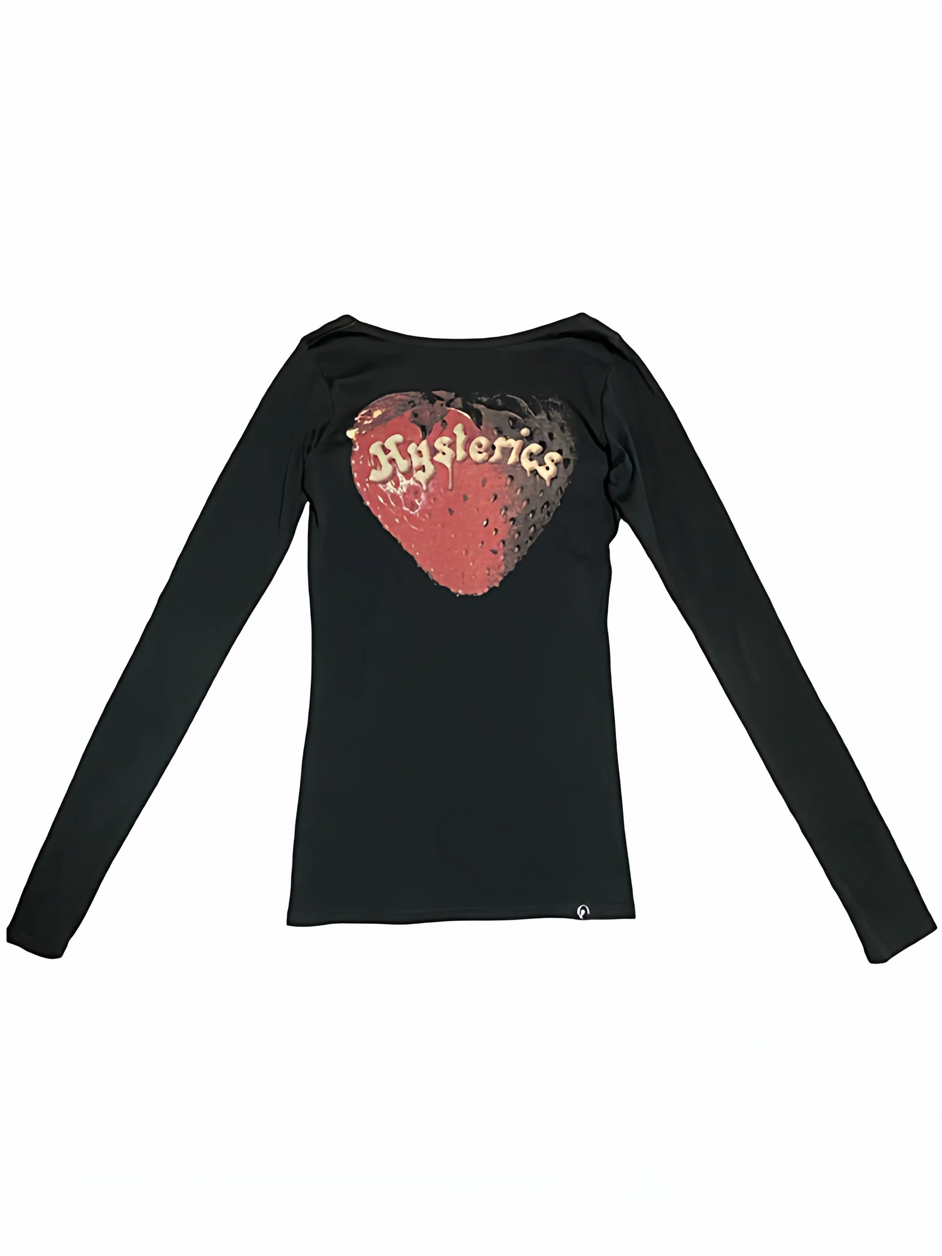 FANTASTION Hysteric Gl.. Ecstatic-style strawberry skull design on long-sleeved tops, suitable for both men and women