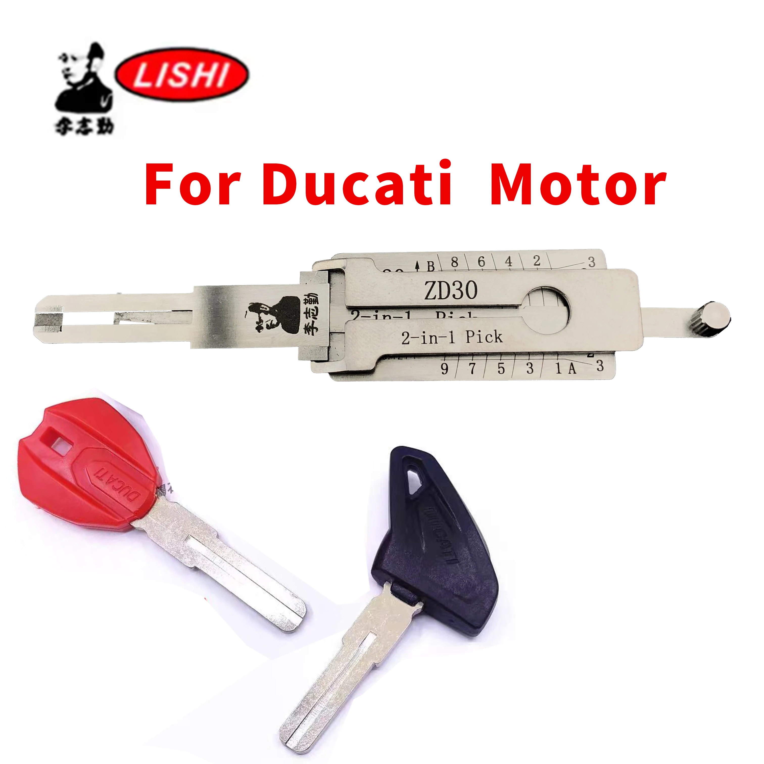 

Lishi 2-in-1 ZD30 Lock Decoder Tool for Ducati Motorcycles - Essential Equipment for Motorcycle Locksmiths