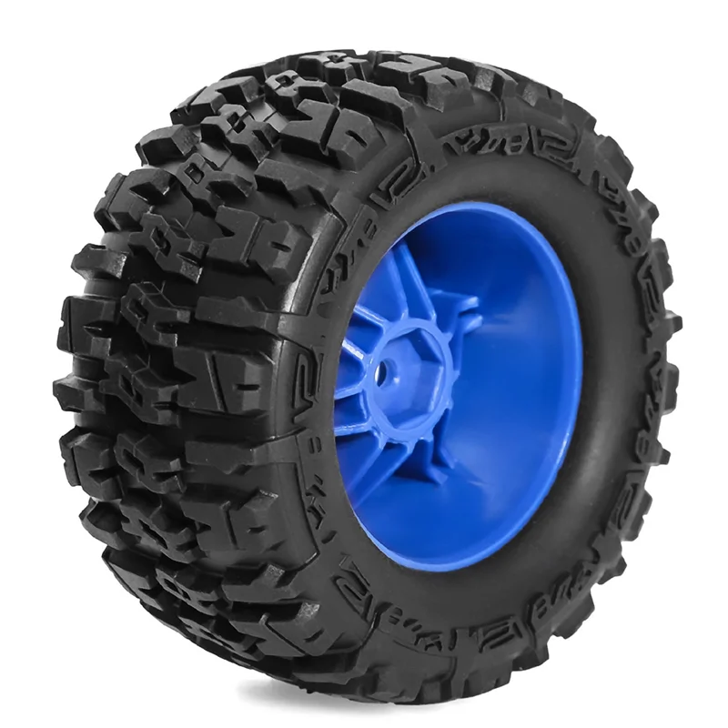 Excelente-4pcs 90mm pneu de borracha roda para 1/14 1/16 1/18 rc rastreador carro atualização peças acessórios