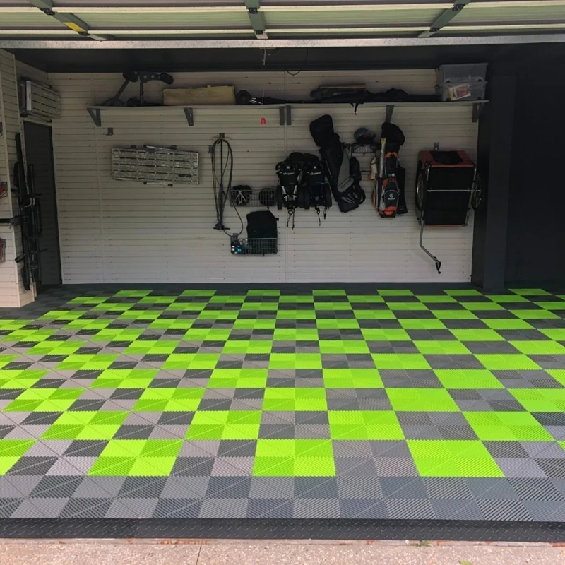 Plastic Interlocking Water Diamond Floor Mats for Garage, Car Wash, Manufacturer from China, OEM, ODM