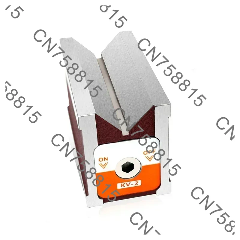 V Type Magnetic Block Wire Cutting Magnet 12K CH，KV-2 Magnetic Triangular Table Right Angle Magnetic Base Laser Machine