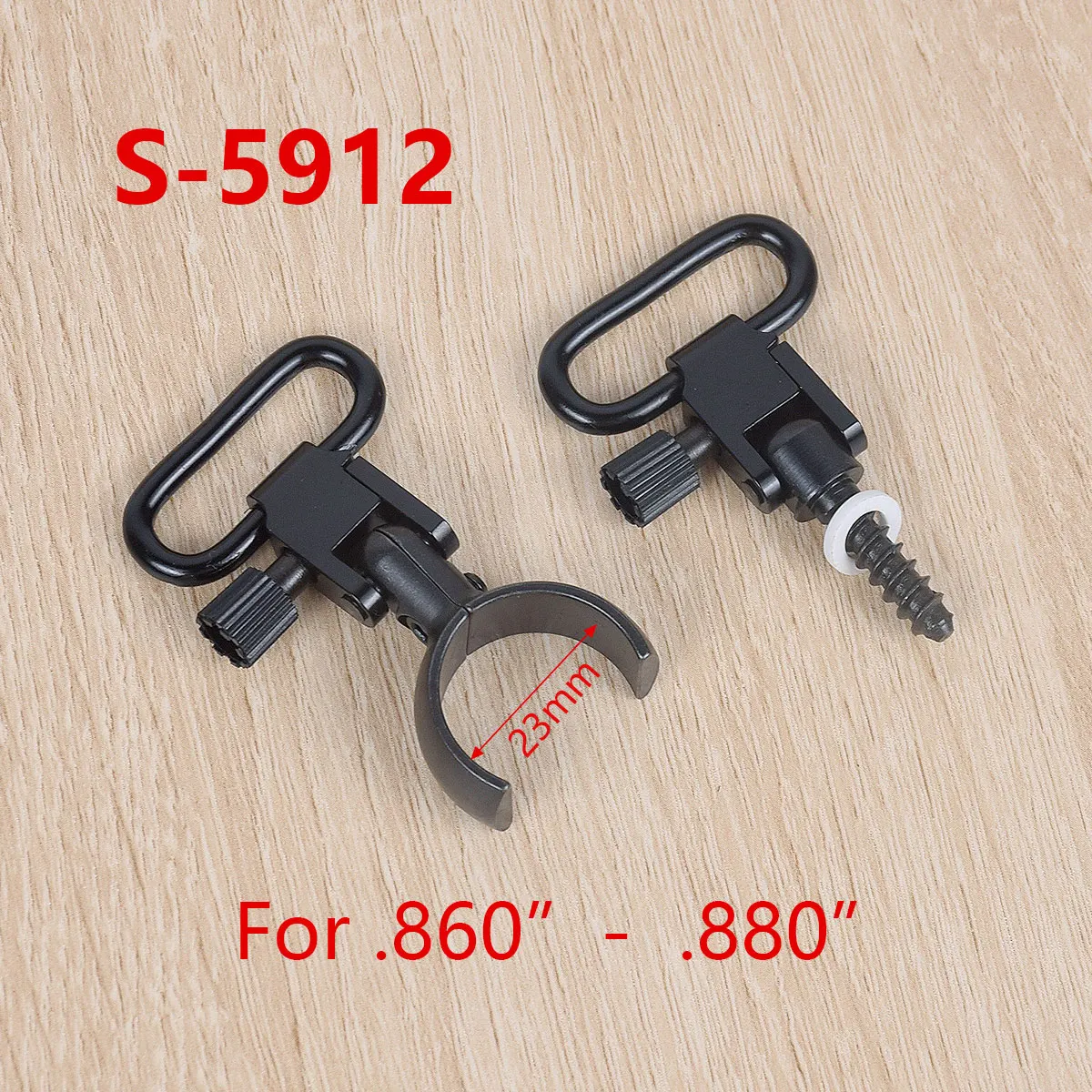 Tactical QD Quick Detach Sling Swivels Adapter Set SlingMount Kit - Fits Most 12 Ga. Magnum Split Band .800