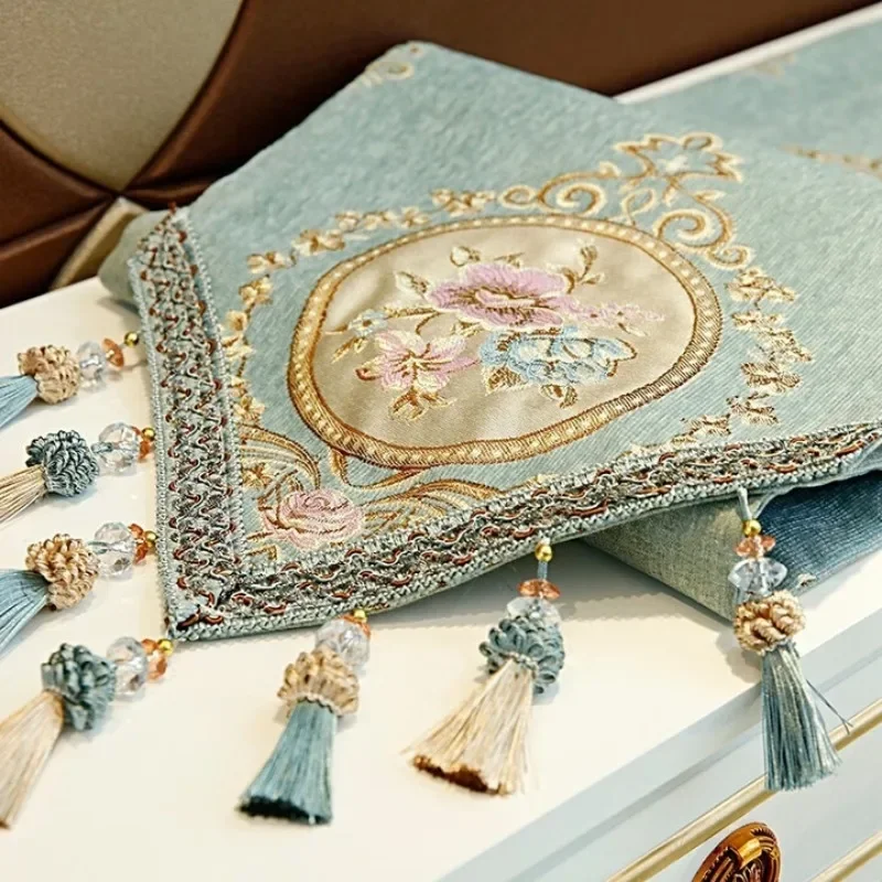 dirt-resistant and non-slip household table flag light luxury high-end TV cabinet tablecloth dining side cabinet cover cloth
